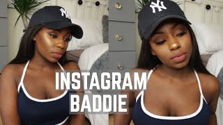 INSTAGRAM BADDIE DARK SKIN INSPIRED MAKEUP