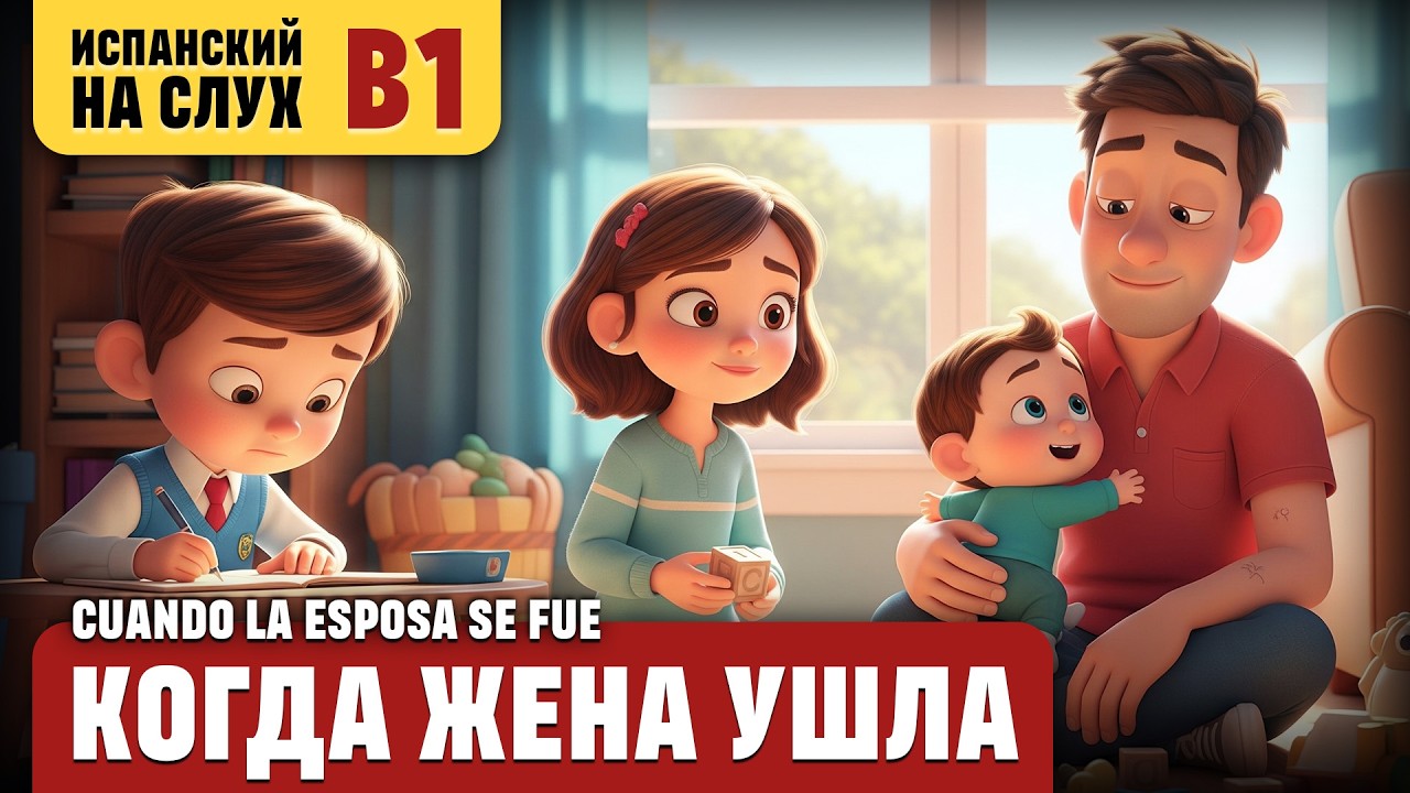 Когда жена ушла. Весёлый рассказ (уровень B1). Испанский на слух.