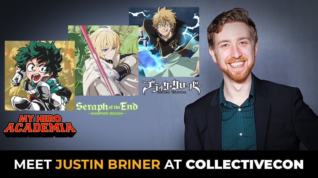 Meet Justin Briner at Collective Con! Deku on My Hero Academia! - YouTube