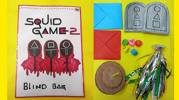 🌈Paper DIY🌈PLAY ALL GAMES OF SQUIDGAME 2 | Making paper ddakji,flying stone,Gongi,Jegi #squidgame2
