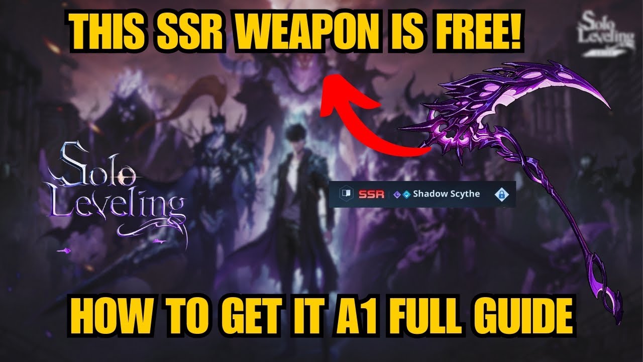 GET FREE SSR WEAPON FAST! Shadow Scythe- Solo Leveling Arise - YouTube