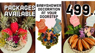 Plate decoration for babyshower\/Grand babyshower\/omr\/chennai\/nadavandi thottil#doordelivery