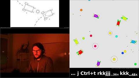 Braitenberg Vehicles, Fear, Aggression, Love. Clojure livecode