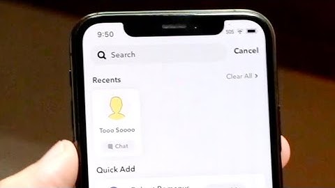 How To Clear Recents On Snapchat