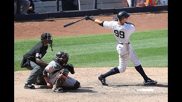 Aaron Judge blasts 495 foot home run for the Yankees