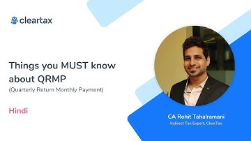 Things you MUST know about QRMP (Quarterly Return Monthly Payment) | Hindi