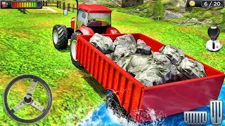 Tractor Trolley Parking Drive - Offroad Cargo Tractor Simulation - Android GamePlay screenshot 3