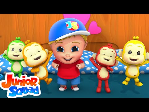 Five Little Monkeys Jumping On The Bed | Nursery Rhymes and Babies Song | Kids Rhyme