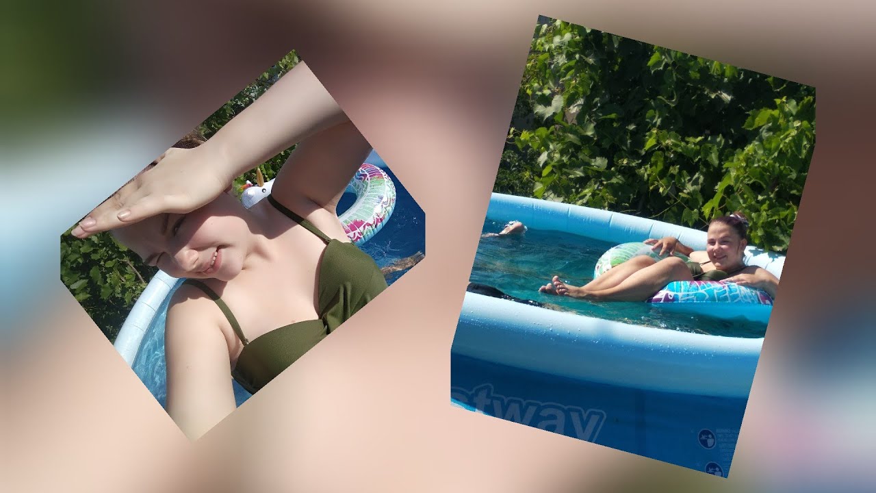 Влог: первый раз на ДАЧЕ/ купаемся в БАССЕЙНЕ🏊