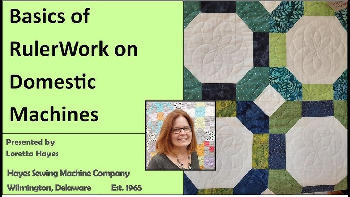 Amy's Free Motion Quilting Adventures: Ruler Work on a Domestic