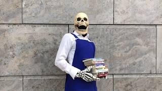 A day in the life of a skullfaced bookseller
