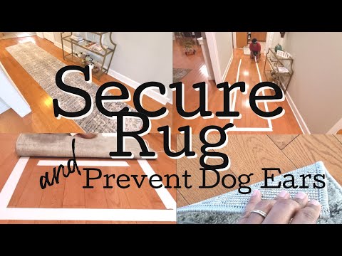 How to Make Rug Stay Put//Rug Gripper//EASY technique for securing rug and rug edges #welcomehome