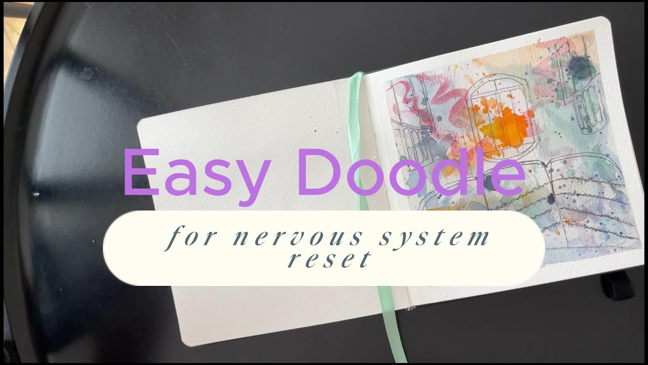 Easy Doodle for nervous system reset |Art therapy 