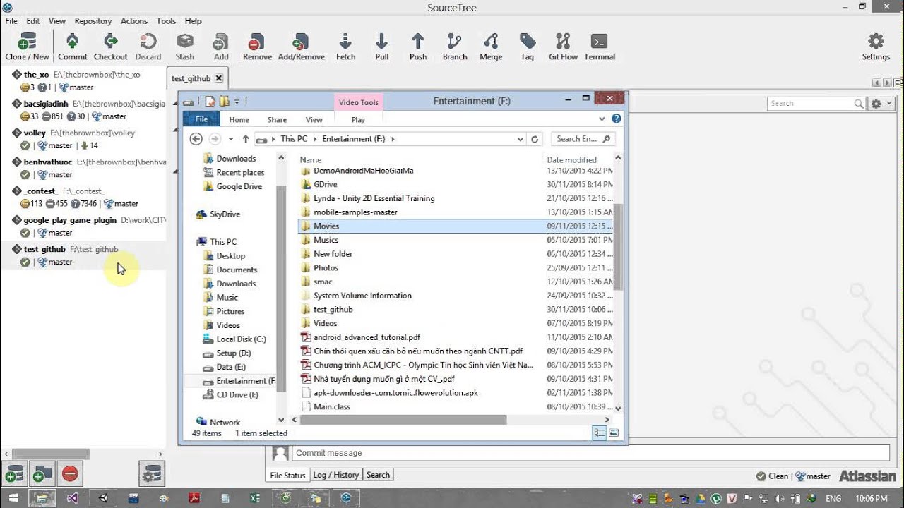 C ch s d ng sourcetree v github youtube