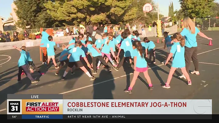 Jog-a-Thon at Cobblestone Elementary!