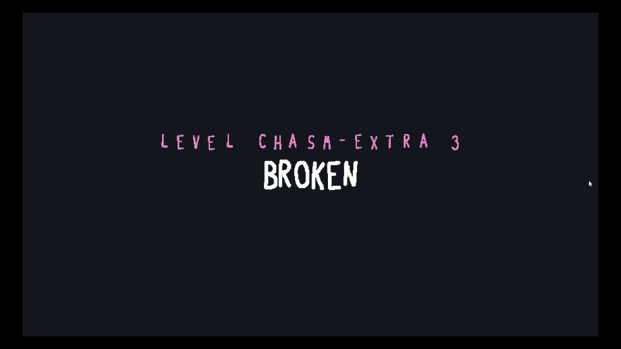 Baba Is You - 8 Chasm - Broken - Weird Solution(?)