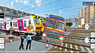 🚂Mumbai Local Train TRUCK+Level crossing [ RG TRAIN TECH DEMO] RailwayRTM GAMING  screenshot 3