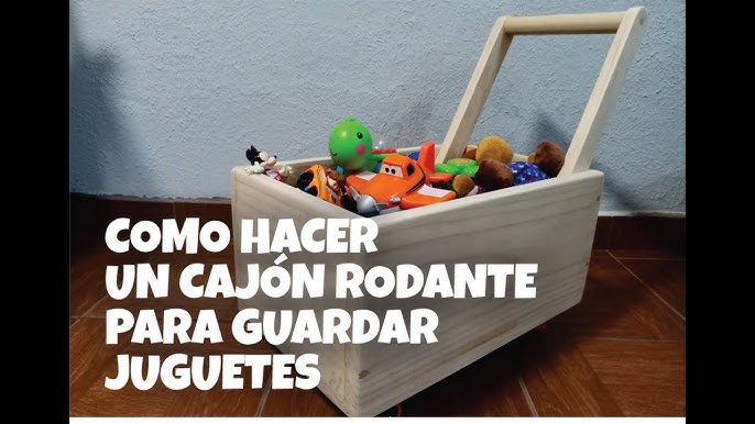 Tutorial DIY - Cómo hacer una caja con ruedas para guardar juguetes 