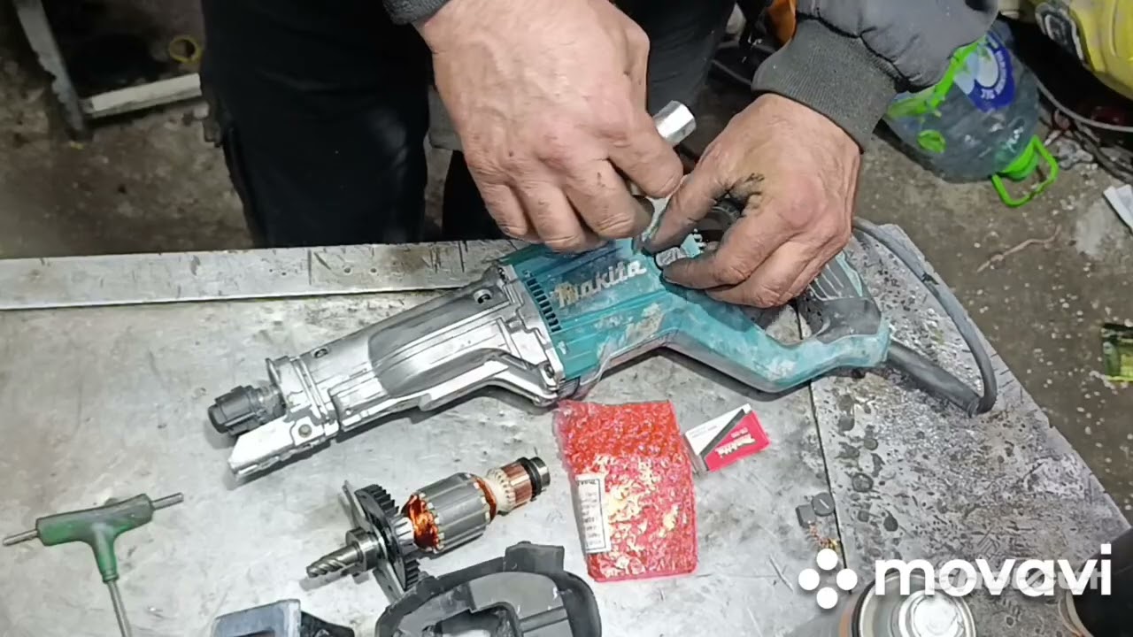Makita JR3051T замена якоря и ответной шестерни