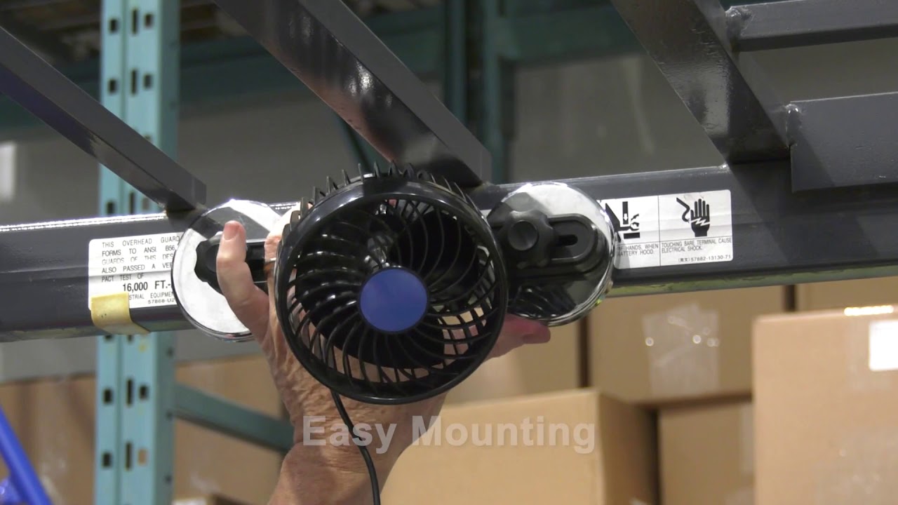 Forklift Operator Fan With Mount YouTube
