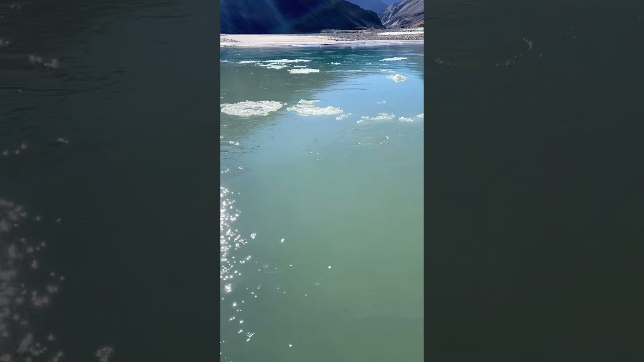 Confluence of Zanskar and Indus River. 