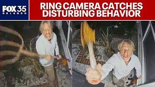 Ring camera catches disturbing images of man accused of violent rampage
