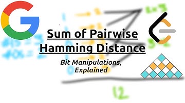 Sum of pairwise Hamming Distance | InterviewBit Math | Solution Explained in Detail