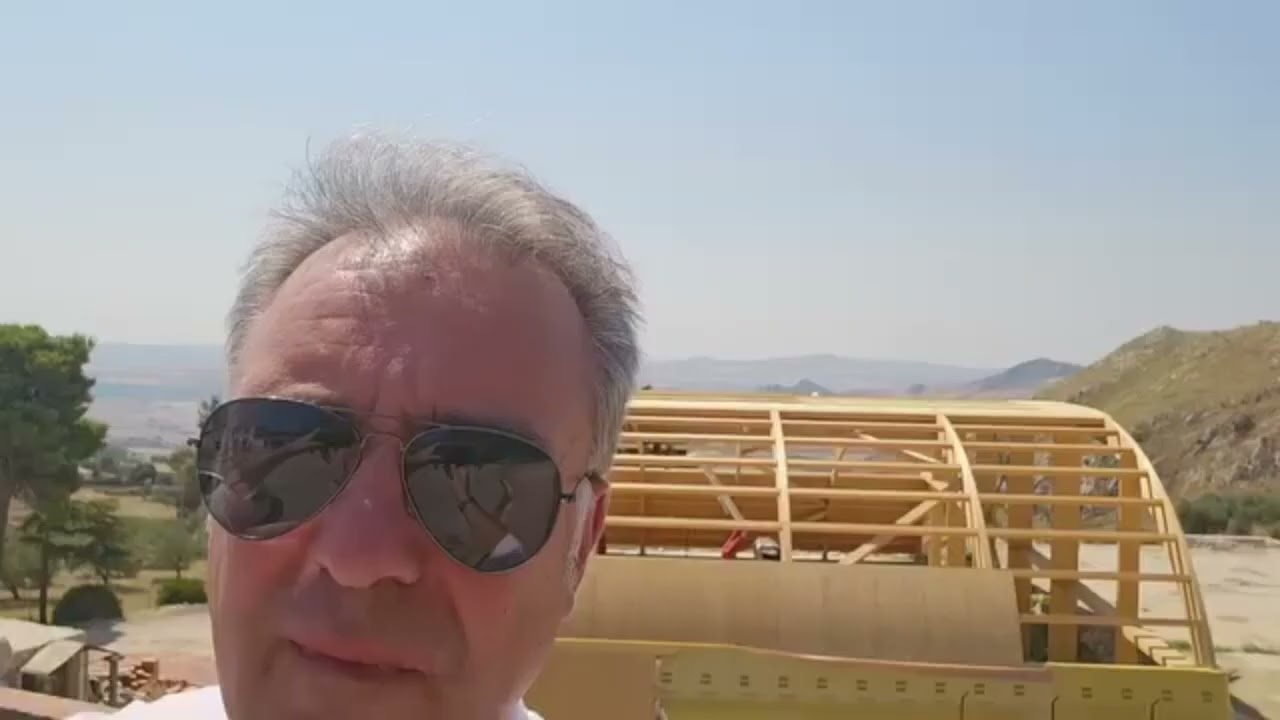 Mussomeli, Via Vanelle campetti  tennis lavori in corso  Sopralluogo Sindaco Catania 9 agosto 2025