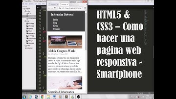 HTML5 & CSS3 - 9 - Como hacer una pagina web responsive - Diseño responsive (smartphone)