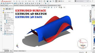 Solidworks Surface Tutorial | Extrude Surface