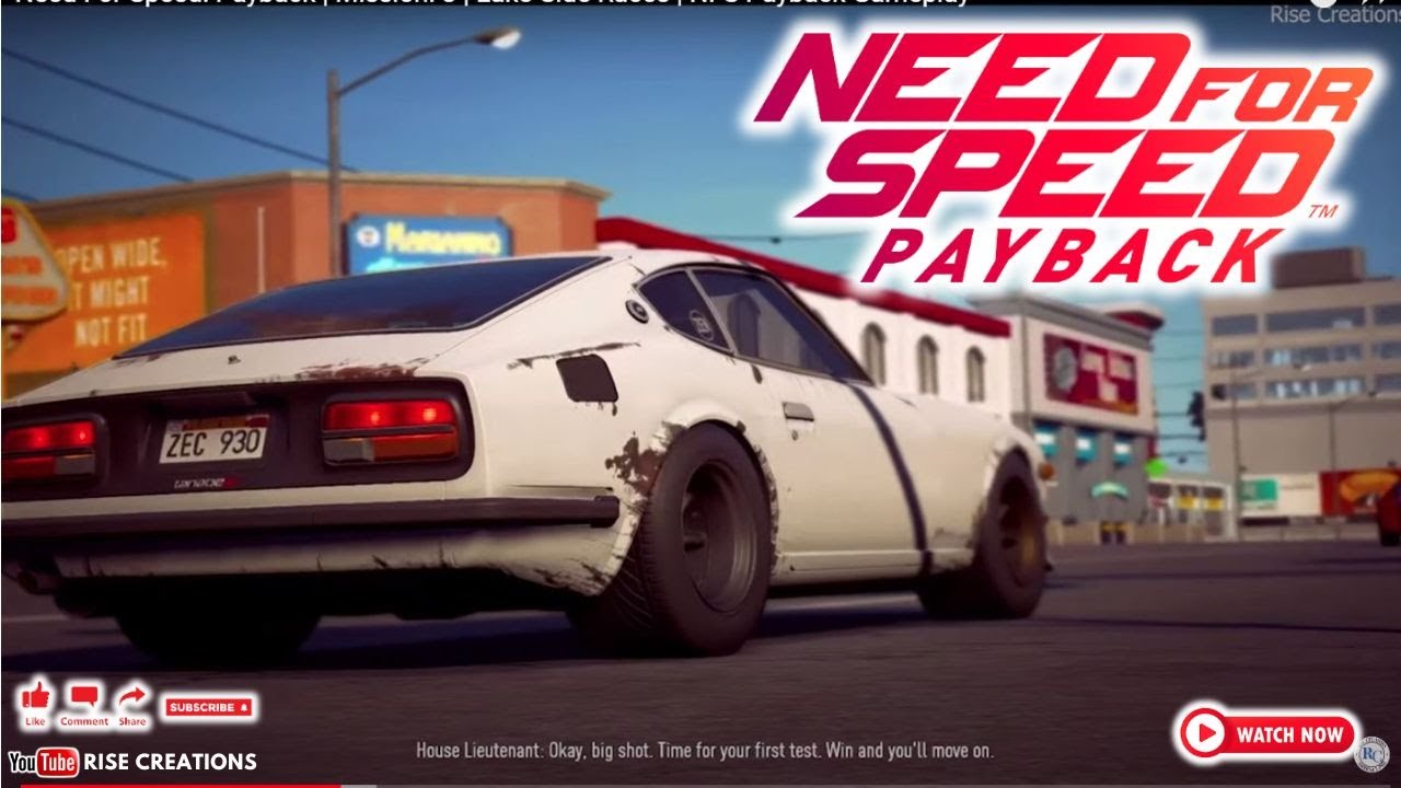 Need For Speed: Payback | Mission: 3 | Lake-Side Races | NFS Payback Gameplay