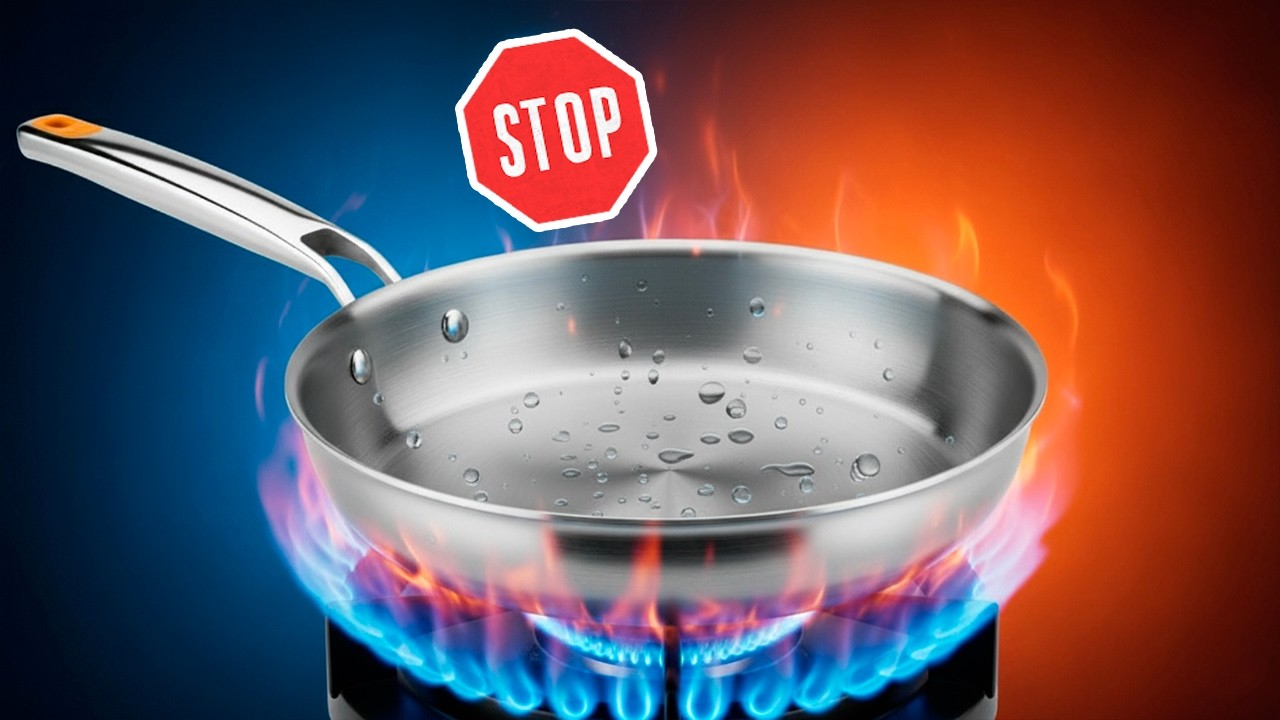 NO HAGAS ESTO con TU SARTEN de ACERO INOXIDABLE ▶ APRENDE A COCINAR BIEN