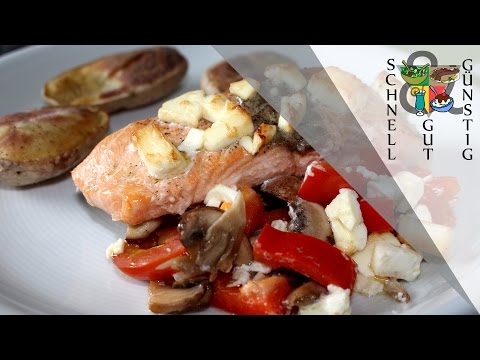 Low-Carb Lachs mit Ofengemüse: Schnell, Gut & Günstig Kochen: Mittagessen / Abendessen (Xof Favorit). 