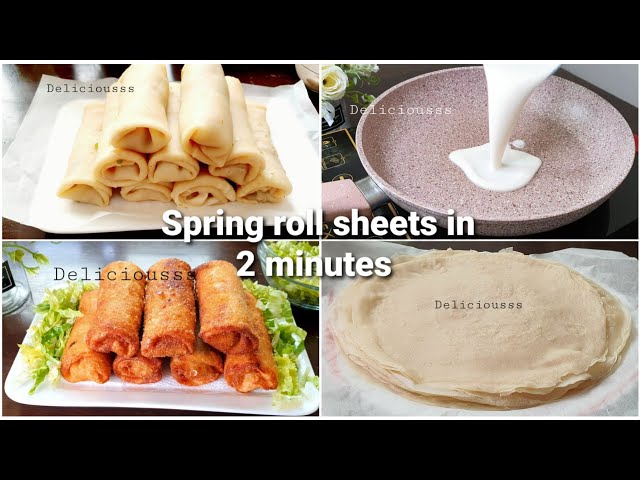 Homemade Spring Roll Sheets  Easy Spring Roll Wrappers - Cooking