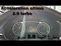 Acceleration altima turbo 2.0 تسارع التيما توربو اقرا الوصف