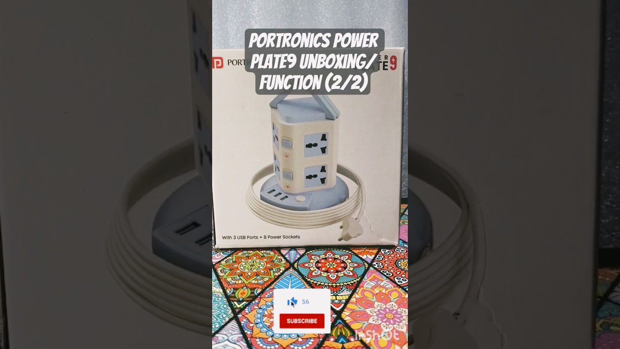 Can One board power your whole Desk Setup? / Portronics Power Plate 9 (2/2) 