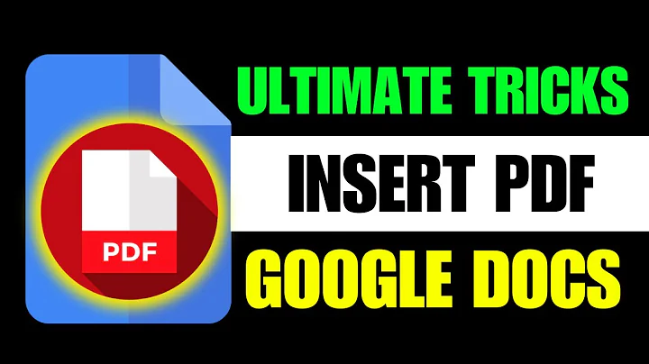 GOOGLE DOCS : INSERT PDF HOW TO ADD OR EMBED PDF IN GOOGLE DOCS | how to insert pdf into google doc