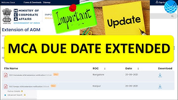 MCA DUE DATE EXTENSION | NEW DUE DATE OF ROC ANNUAL RETURN