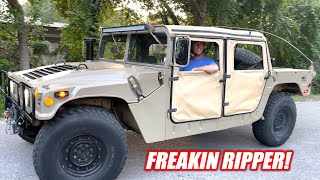 We Bought a Retired HUMVEE and It's Impossible NOT To Love It... #HUMFREE
