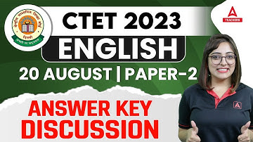 CTET English Analysis Today | CTET 20 August 2023 Question Paper Analysis | CTET Answer Key 2023