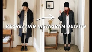 recreating instagram outfits with clothes I already own