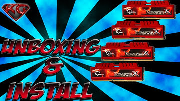 G SKILL Ripjaws X Series Desktop Memory Unboxing & Installation