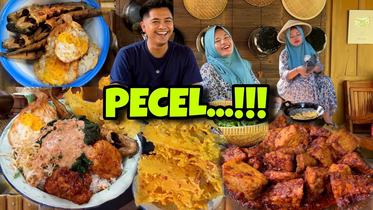 MASAK PECEL BARENG ISTRI DENGAN SUASANA DAPUR DESA YANG SYAHDU..🤩