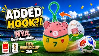 NEW McDonalds Squishmallows Nya FIFA World Cup 26 Bag Charm Customization | Added Hook Showcase