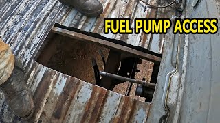 Fixing Fuel Gauge &amp; Cutting A Pump Access Hole