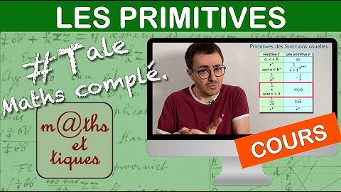 LE COURS - Les primitives - Terminale - Maths complémentaires