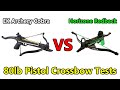 Horizone Redback VS EK Archery Cobra (Pistol Crossbow Tests)