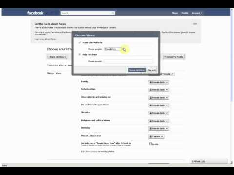 Comment désactiver Facebook Places