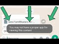 إصلاح مشكلة واتساب قد لا يكون لديك تطبيق مناسب لعرض هذا المحتوى لنظام أندرويد تم حل المشكلة 