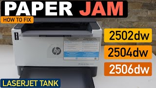 HP LaserJet Tank 2502dw | 2504dw | 2506dw, Paper Jam.